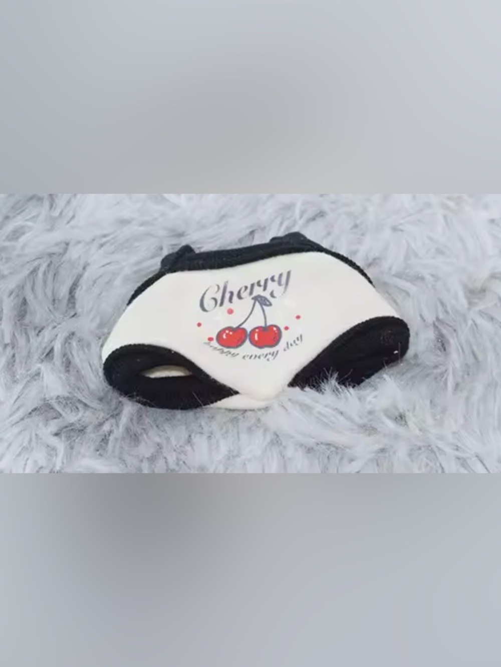 Labubu Onesie with Cherry Graphic